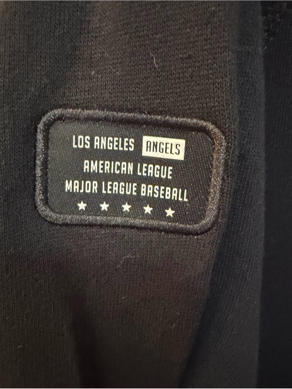 NWT Women’s Los Angeles Angels Black Camo Hooded Sweatshirt Baseball MLB Sz XL - Picture 7 of 11